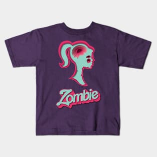 Zombie Barbie Parody (no background) Kids T-Shirt